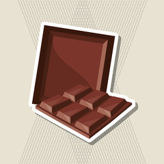 Flat illustration about chocolate design , sweet and delicious