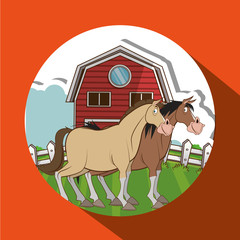 Farm design. animal icon. nature concept, vector illustration