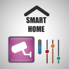 Smart home design. Technology icon. system concept