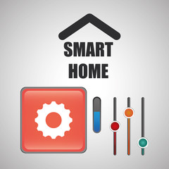 Smart home design. Technology icon. system concept