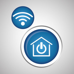 Smart home design. Technology icon. system concept