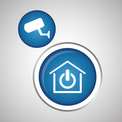 Smart home design. Technology icon. system concept