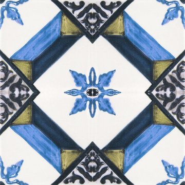 Beautiful ceramic tiles patterns handcraft from thailand In the