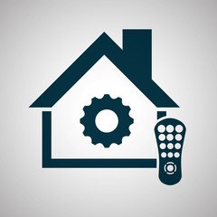 Smart home design. Technology icon. system concept