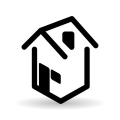 Real estate design. home concept. Property icon, vector illustration