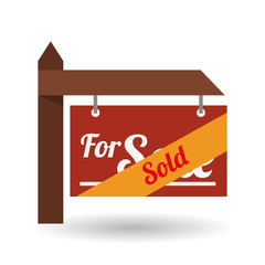 Real estate design. home concept. Property icon, vector illustration