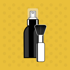 Make up design. cosmetic icon. skin care concept, vector illustration