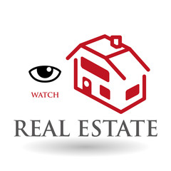 Real estate design. home concept. Property icon, vector illustration