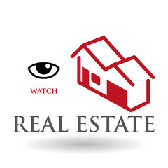 Real estate design. home concept. Property icon, vector illustration