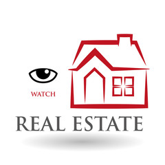 Real estate design. home concept. Property icon, vector illustration