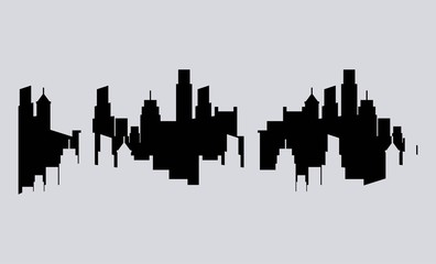 cityscape silhouette design 