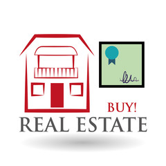 Real estate design. home concept. Property icon, vector illustration