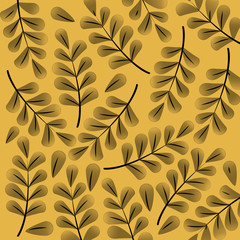 Tropical leaves design. leaf icon. natural concept, vector illustration