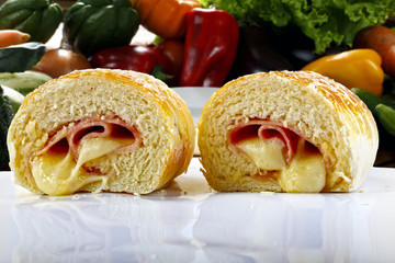Appetizer stuffed with cheese