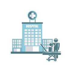 Fototapeta premium hospital icon design 