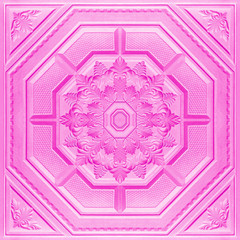 Patterns on the ceiling gypsum sheets