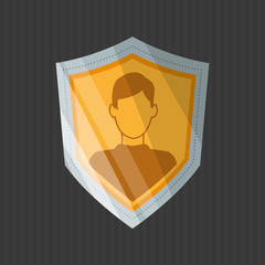 Security design. Protection icon. Colorful illustration