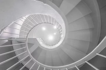 Peel and stick wall murals Stairs spiral stairs