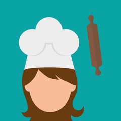 Chef design,  supplies icon. restaurant concept, vector illustration
