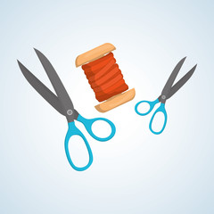 Sewing design.textile icon. tailor shop concept 