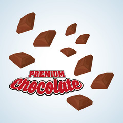 Chocolate design. sweet icon. dessert concept 