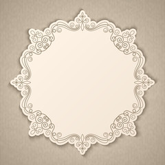 Vintage calligraphy frame