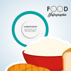 healthy  food design. infographic icon. menu concept 