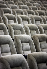 Obraz premium Empty comfortable seats in theater, cinema