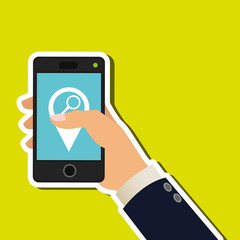 Technology design. social media icon. smartphone concept