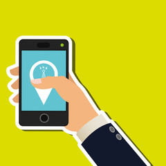 Technology design. social media icon. smartphone concept