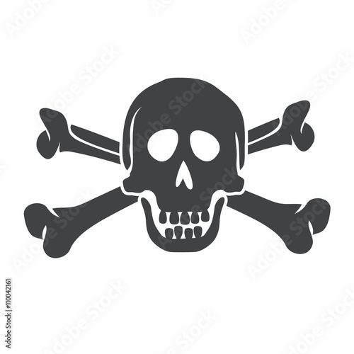 "Crossbones and skull logo." Stock image and royalty-free vector files on Fotolia.com - Pic