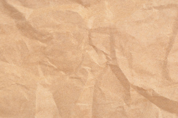 Wrinkled packaging paper background