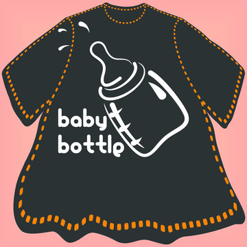 Baby Bottle T-Shirt Design