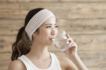Women are drinking delicious water