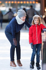 family ice skating