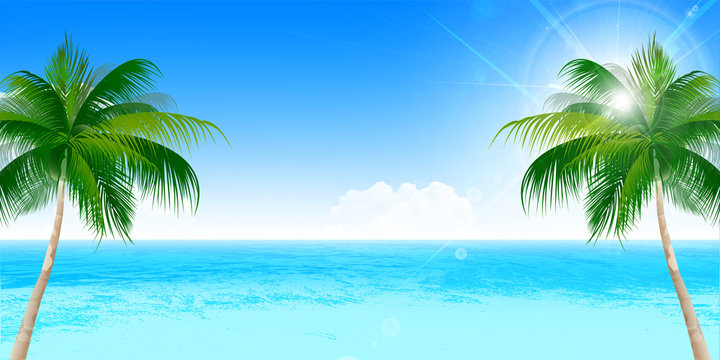 海 夏 風景 背景 © J BOY