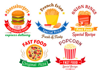 Takeaway meal symbols for fast food design