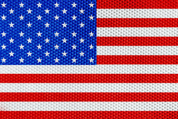 American flag with elegant pattern material texture background