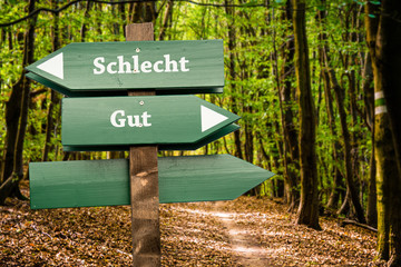 Schild 98 - Schlecht