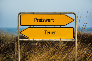 Schild 69 - Preiswert
