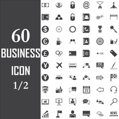 business icons set vector.