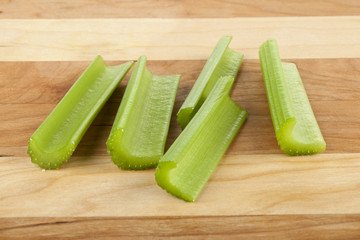 slice celery stalk
