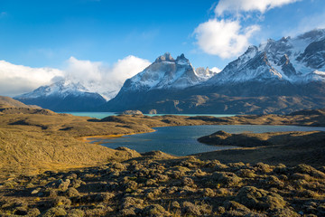 Beautiful scenario in Torres del Paine National Park, Patagonia, Chile.