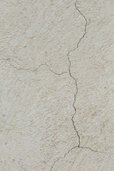 Cracked concrete wall