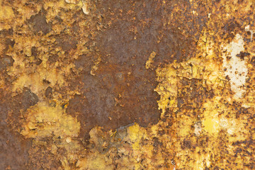 Rusted metal plate