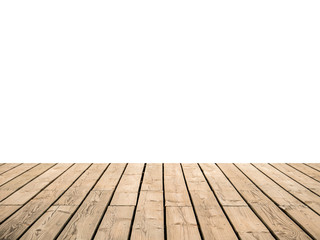 wooden floor on white background