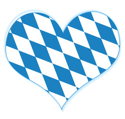 Bayern Rauten Herz Oktoberfest 