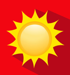 Vector illustration of sunrise sun