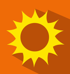 Vector illustration of sunrise sun