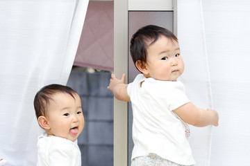 かわいい双子の赤ちゃん 日本人 アジア人 Angel Wall Mural Ang Beeboys